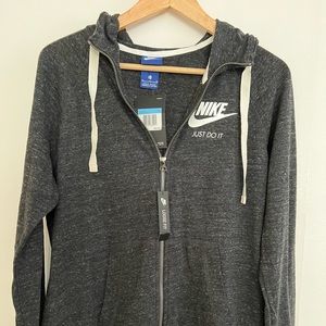 Nike Sportswear grey zipper hoodie